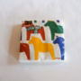 White dala horse napkins