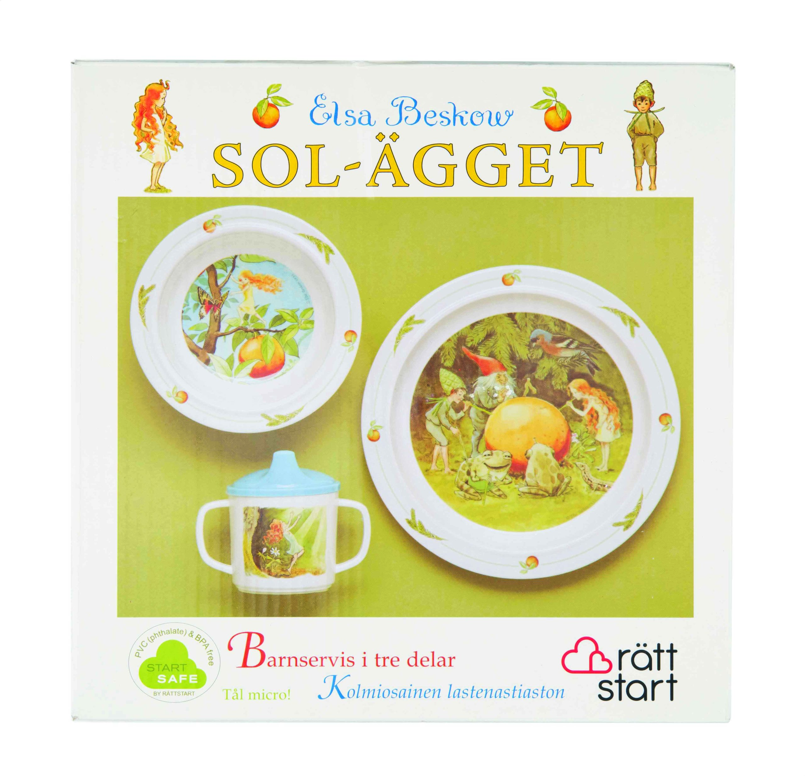 Sol-ägget children’s tableware set