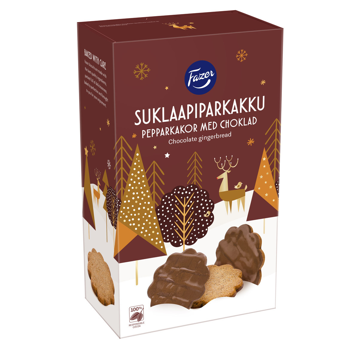 Fazer “Suklaapiparkakku” Chocolate Covered Gingerbread Cookies