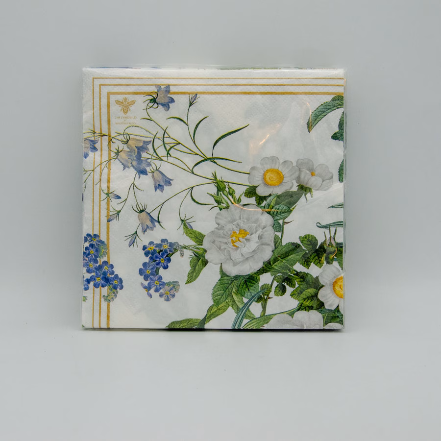 Blue Flower Garden lunch napkin