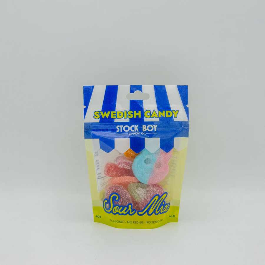 Stock Boy Swedish candy, Sour mix