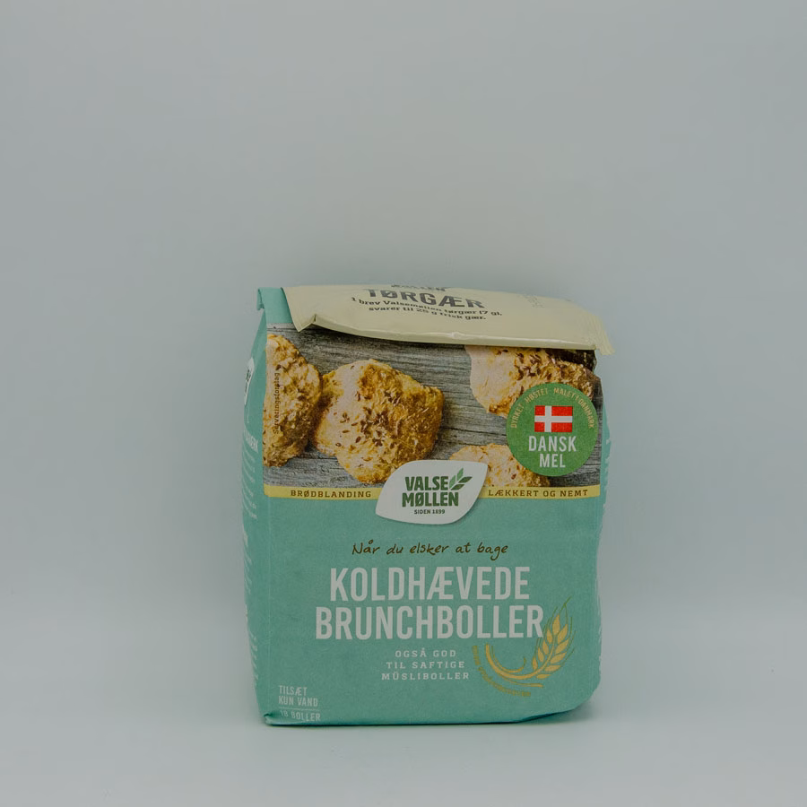 Valsemøllen koldhævede brunchboller bag